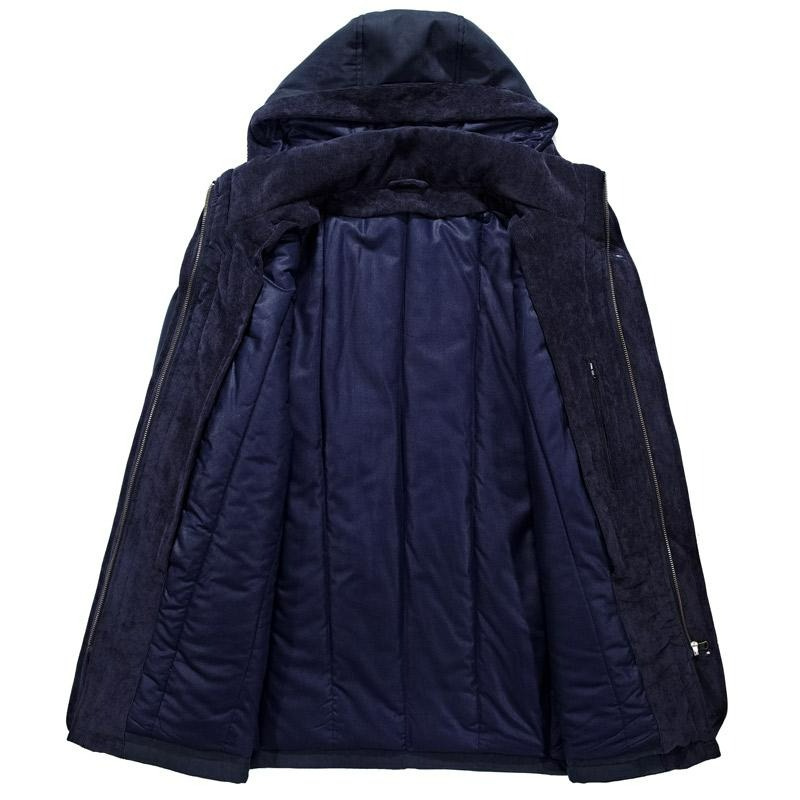 Robuste Winterjacke mit Kapuze für Herren | Warme