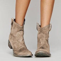 Romy | Robuste Western Stiefeletten in Braun