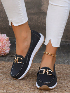 Rosemunde | Damen Loafer Schuhe mit Schnalle in Schwarz
