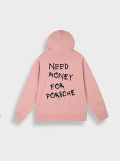 Eleganter Kapuzenpullover Unisex in Rosa