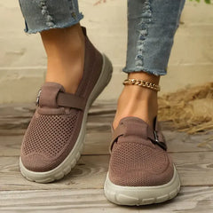 Rosetta | Damen Orthopädische Mesh Sandalen mit Klettverschluss in Braun