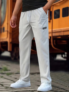 Rutger | Herren Regular Fit Jogginghose mit Kordelzug in Grau