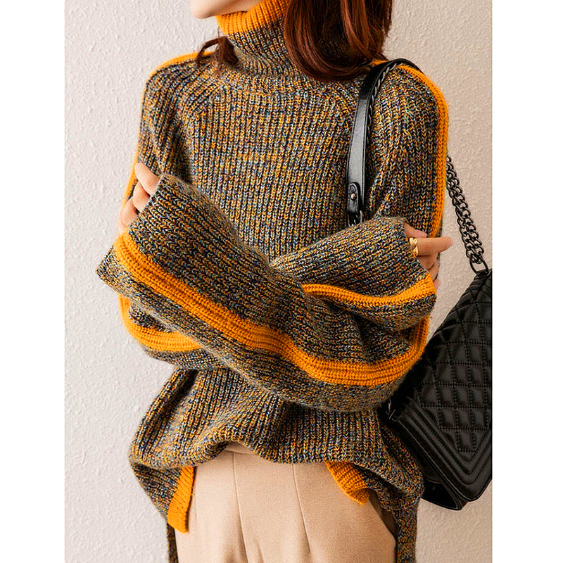 Stylischer Rollkragenpullover für Damen | Gemütlich