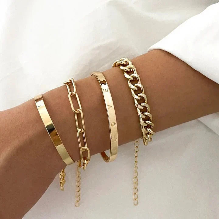 Luisa - Goldene Armreif-Kollektion