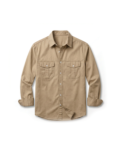 Noah | Bedford Ironclad Hemd im eleganten Schnitt in Khaki