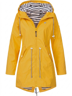 Sabrina | Eleganter wetterfester Regenmantel in Gelb