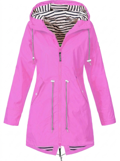 Sabrina | Eleganter wetterfester Regenmantel in Rosa