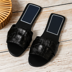 Jessie | Gepolstert Blockabsatz Schuhe in Schwarz