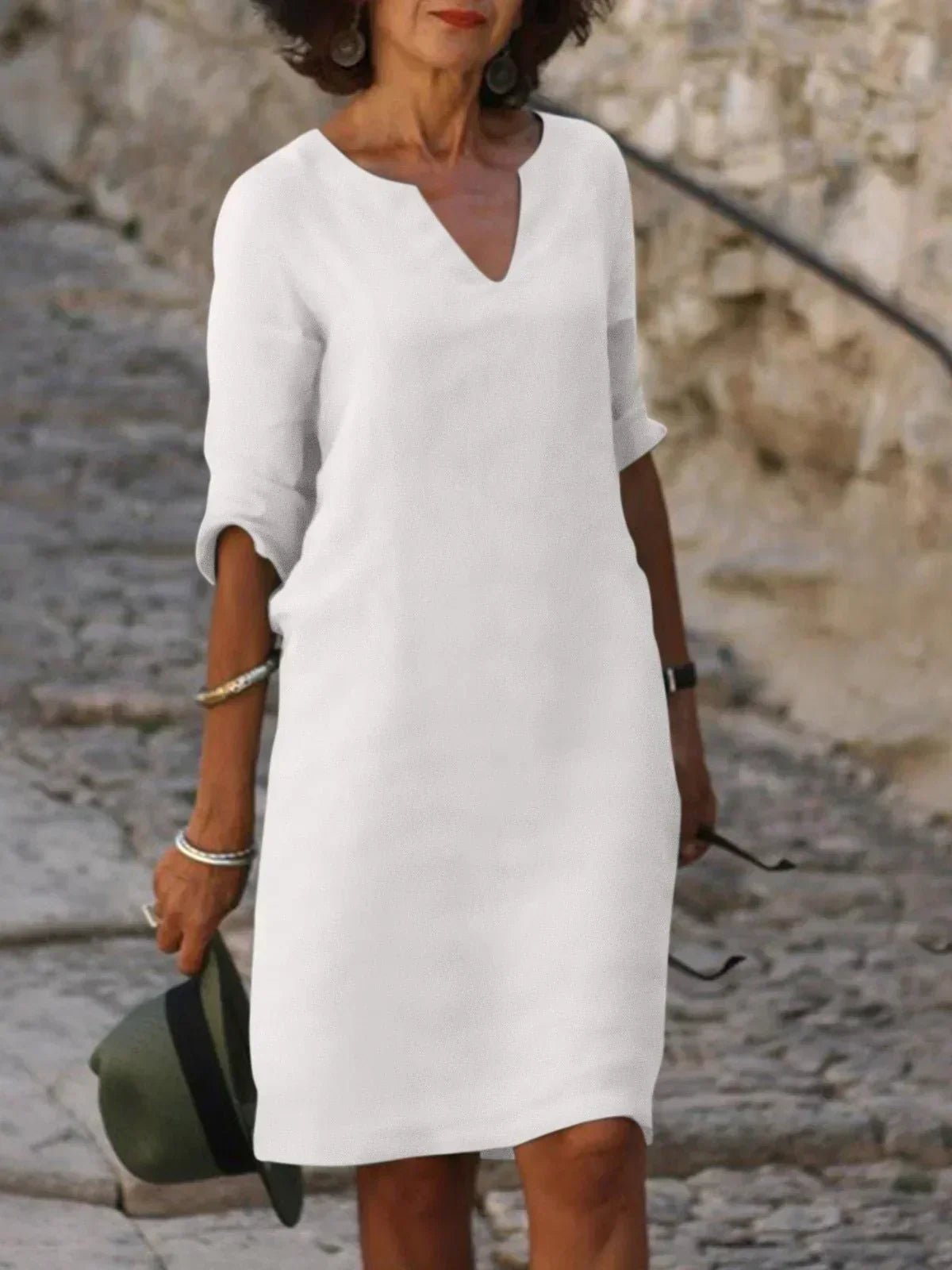 Maria | Elegantes Kleid mit V-Ausschnitt