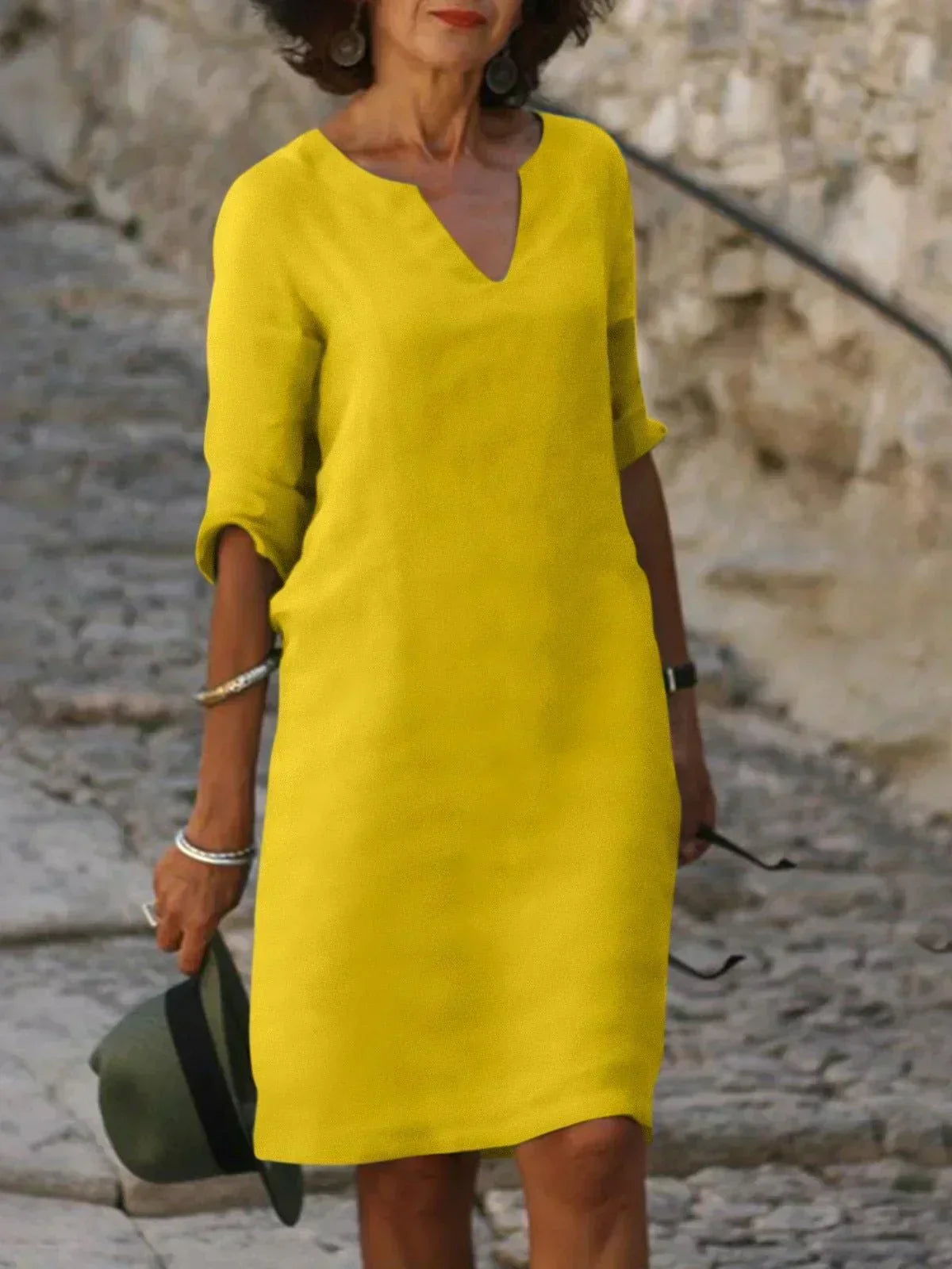 Maria | Elegantes Kleid mit V-Ausschnitt