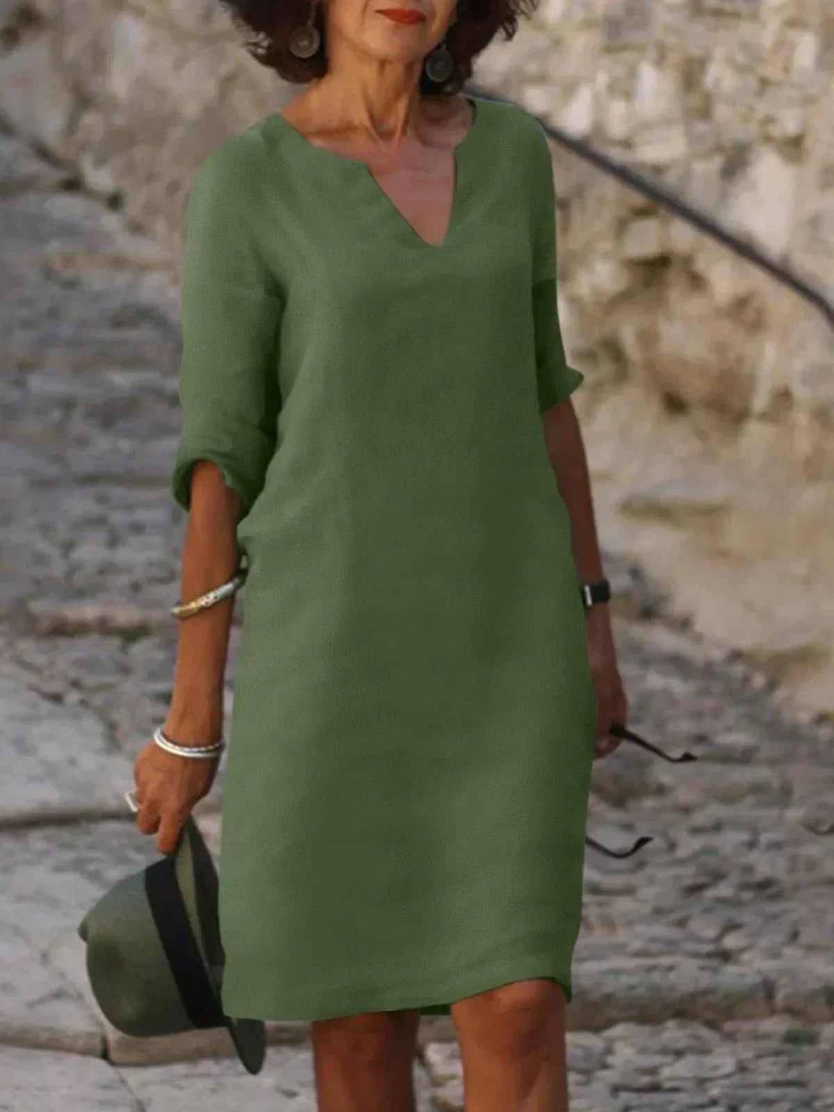 Maria | Elegantes Kleid mit V-Ausschnitt