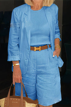 Schickes Blazer & Hose Set - Cilly in Blau