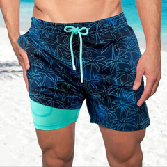 Schnell trocknende Badeshorts für Herren | Leichte in Seepalme