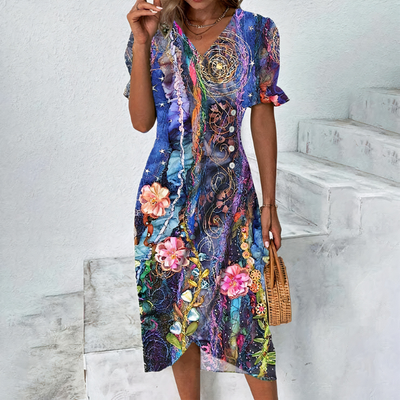 Schönes lässiges Sommerkleid für Damen | Mini