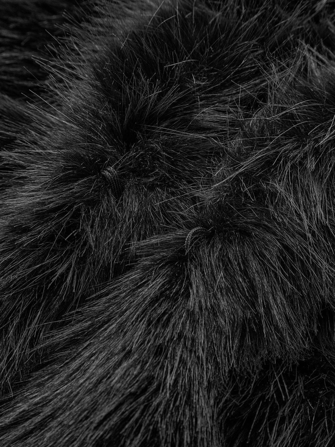 Schwarze Luxus-Softjacke für Damen | Winter