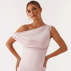 Julia | Damen Festlich Langes Hochzeitsgast Maxikleid in Rosa