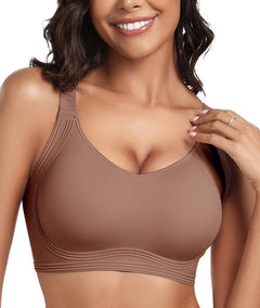 Nora | Seamless Full-Coverage Push-Up BH in Coffee