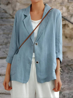 Seraphiel | Damen Taillierter Blazer in Blau