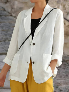 Seraphiel | Damen Taillierter Blazer in Weiß