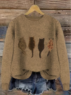 Velara - Strickpullover mit weichem Griff in Braun