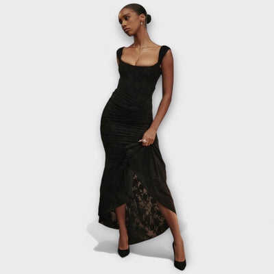 Renske - Stilvolles Maxikleid mit kunstvollem Korsett