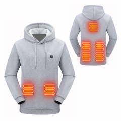 Sibylle | Kuscheliger Thermo-Hoodie mit Kapuze in Grau