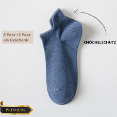 Ralphmattew KnöchelSchutz Socken in 8er-Pack + 2 als Geschenk Blau