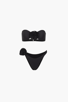 Rosalia Bandeau Bikini in Schwarz