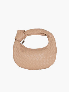 Gewebte Tasche Mini in Beige