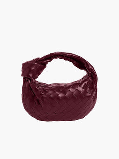 Gewebte Tasche Mini in Burgund