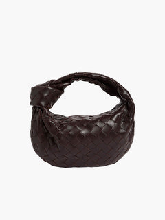 Gewebte Tasche Mini in Kaffee
