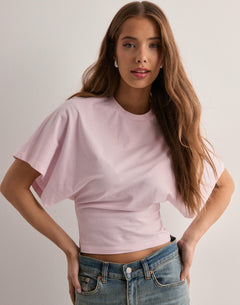 Victoria | Weites Ärmel Icon T-Shirt in Rosa