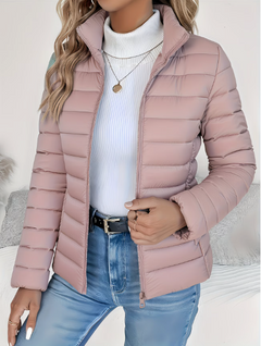 Sophie | Leichte Elegante Daunenjacke in Rosa