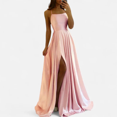 Margaret | Damen Elegantes Hochzeitsgäste Maxikleid in Rosa