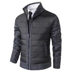 Leichte Steppjacke - Herren Frühlingsjacke mit Stil in Dunkelgrau