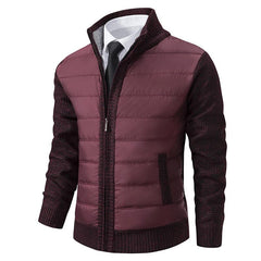 Leichte Steppjacke - Herren Frühlingsjacke mit Stil in Rot