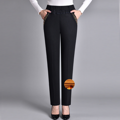 Fali | Damenjeans mit Seitentaschen und elastischem Bund in Schwarz (Winter-Stärke)