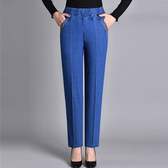Nariko | Damenjeans mit Seitentaschen in Hellblau