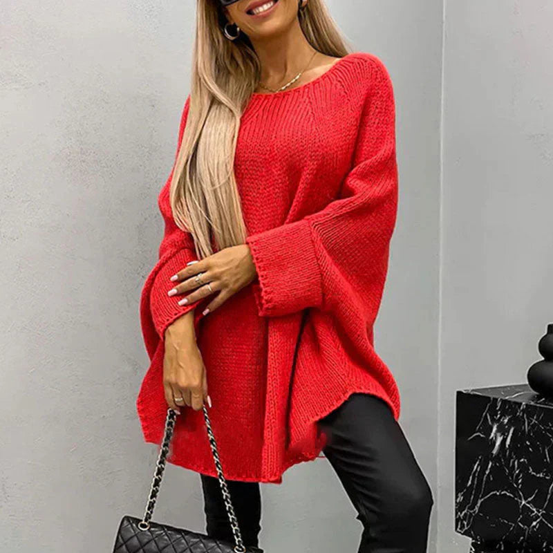 Stylischer Grobstrickpullover für Damen | Lässig