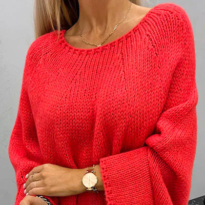 Stylischer Grobstrickpullover für Damen | Lässig