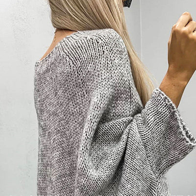 Stylischer Grobstrickpullover für Damen | Lässig