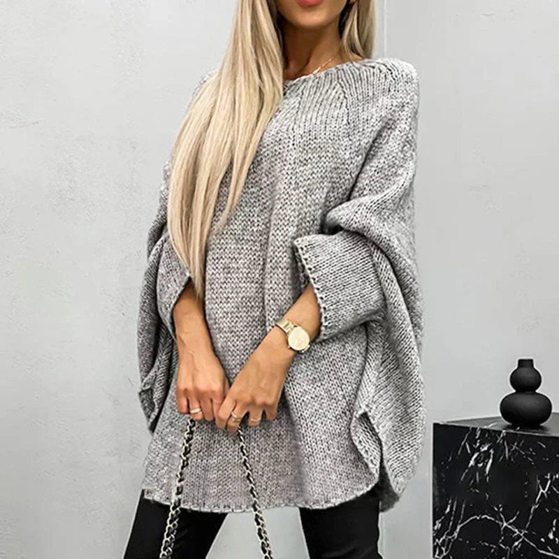 Stylischer Grobstrickpullover für Damen | Lässig