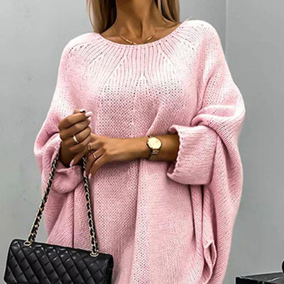 Stylischer Grobstrickpullover für Damen | Lässig