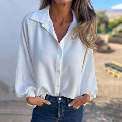 Valerie®️™ – Elegante und stilvolle Bluse in Weiß
