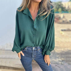Valerie®️™ – Elegante und stilvolle Bluse in Grün