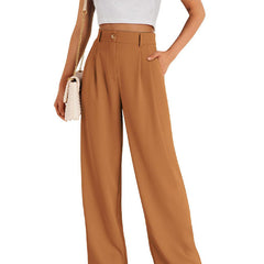 Saskia™ Schmeichelnde Hochbundhosen in Khaki