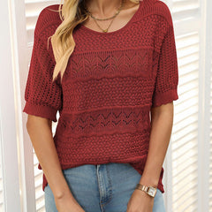 Ramona™ Leichte Atmungsaktive Bluse in Rot