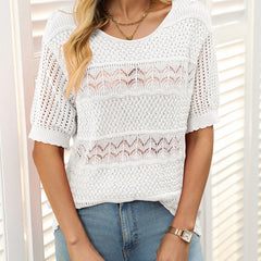 Ramona™ Leichte Atmungsaktive Bluse in Weiß