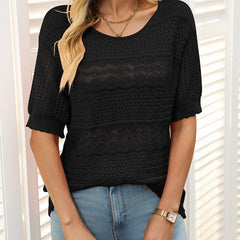Ramona™ Leichte Atmungsaktive Bluse in Schwarz