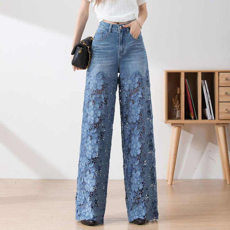 Annelore™ Schicke Spitzen-Jeans